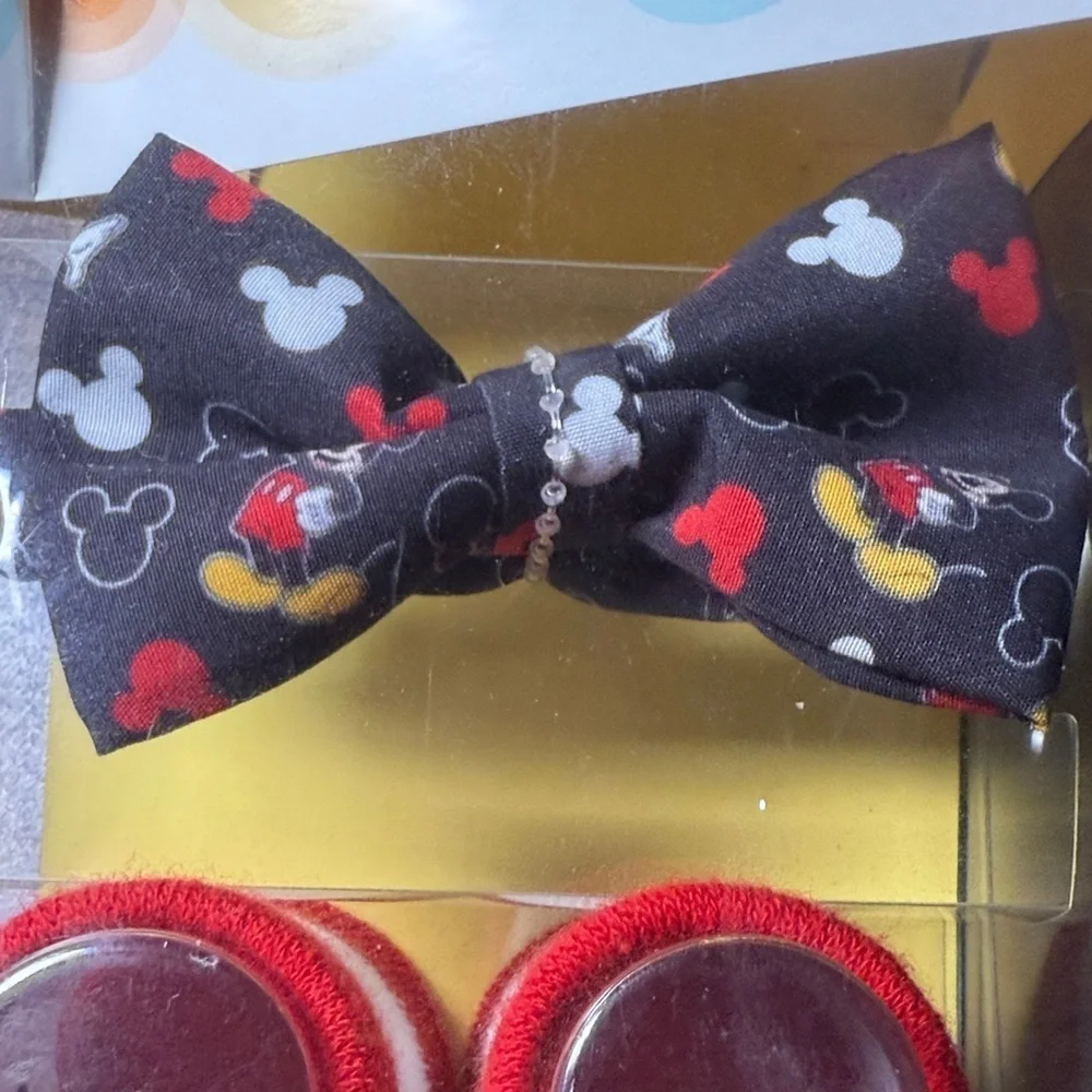 NEW! Disney Baby Mickey Mouse Kids Bowtie & Booties Set